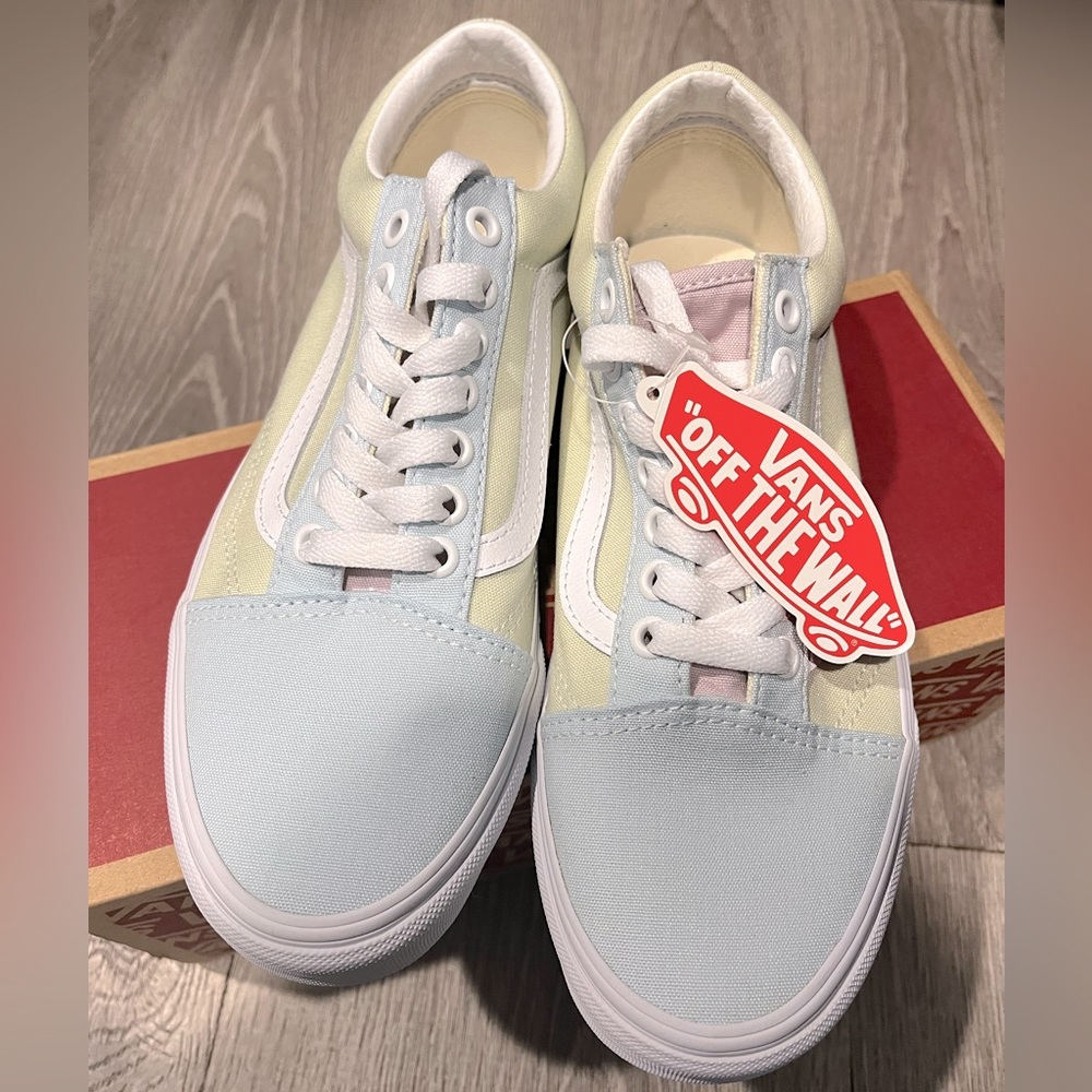VANS Old Skool School Pastel Block Shoes Women Size 8/ Men 6.5